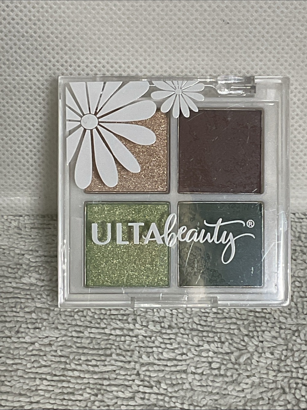 Sale! ULTA Beauty 4 Pan Eyeshadow Palette Green Shimmer Brown Quad Sealed NWOT